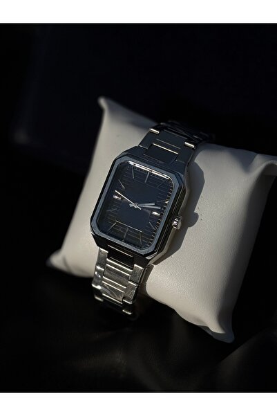 ardentıs Erkek Kol Saati - Kare Oval Kasa Luxury Tasarım - Gümüş Metal Kordon...