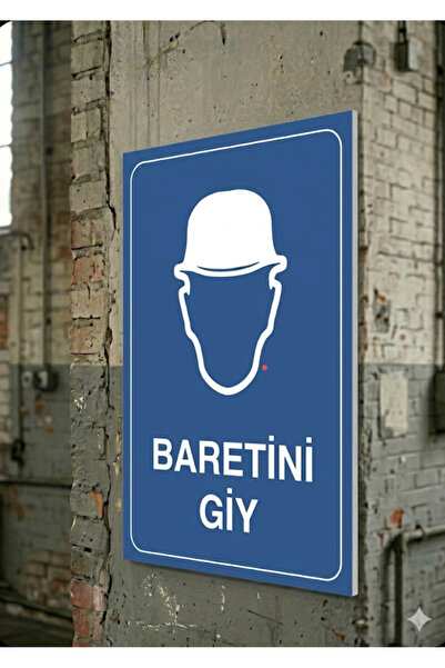 BARETİNİ GİY İSG İŞ GÜVENLİĞİ PANOSU 5mm Forex 35X50