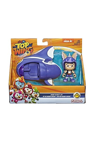 Hasbro PLAYSKOOL Top Wing Baddy Mcbat Φιγούρα Με Όχημα - Jet E5822