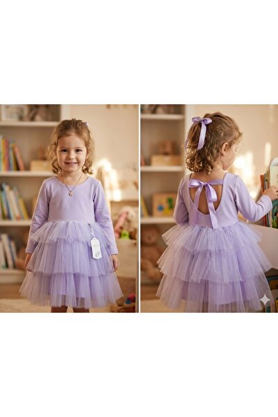Lina Baby Bloom Kız Çocuk Bayramlık Tütü Elbise Tüllü Prenses Elbise