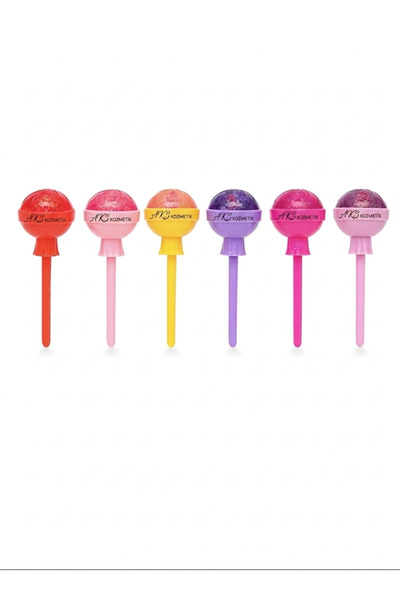 aks kozmetik Discoloration Lolipop Model 6’lı dudak parlatıcısı