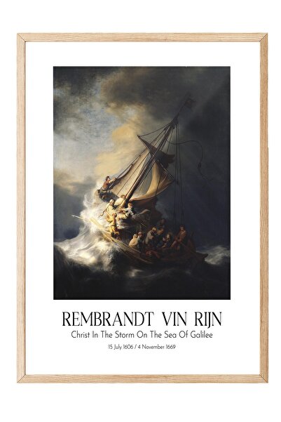 Postifull Rembrandt Vin Rajna, slika u drvenom okviru, umetnička serija BR:11...
