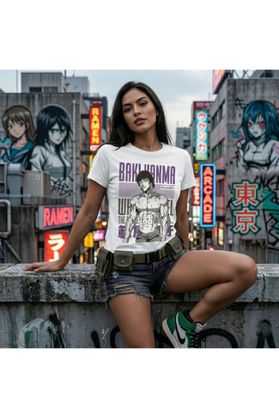 Silkensoul Grappler Baki Hanma Anime Printed Standard Cut Tshirt