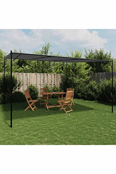 vidaxl Foisor, antracit, 4x4 m, 180 g/mÂ², material textil si ot›el