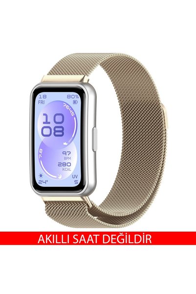 Dexmon Huawei Band 11 / 11 Pro Uyumlu Paslanmaz Metal Hasır Kordon Kayış