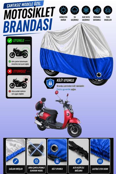 Cemku Twin Top Gray - Bottom Blue Kuba Trendy Xc 50 Cc Compatible Engine Cove...