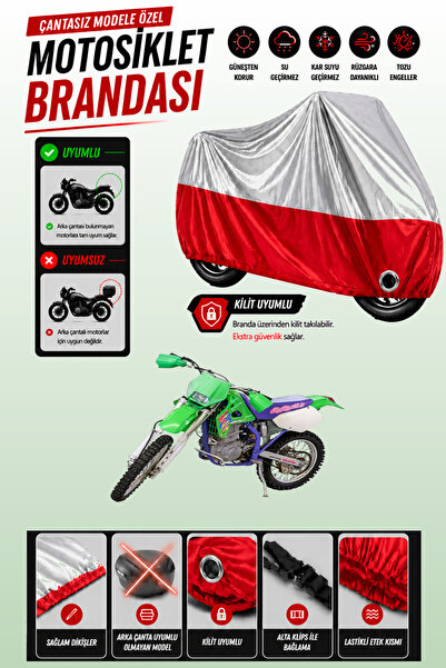 Cemku Twin غطاء محرك متوافق مع كاواساكي KLX 650 باللون الرمادي من الأعلى والأ...