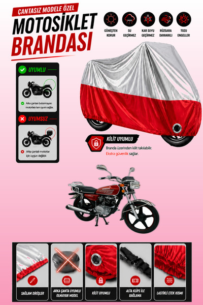 Cemku Twin Top Gray - Bottom Red Mondial 135 Uag Compatible Engine Tarpaulin,...