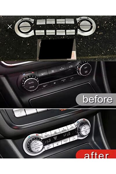 kaytaz MERCEDES KLİMA TUŞLARI W117 X156 CLA GLA KROM KAPLAMA SET