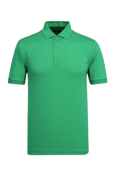 Çizgi Triko Men's Polo Collar Corn Cotton Short Sleeve Buttoned Kagi Green T-Shirt Classic Fit - 5312