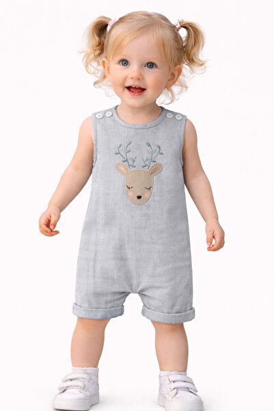 OUTLET İSİZ Kız Bebek Ceylan Müslin Tulum