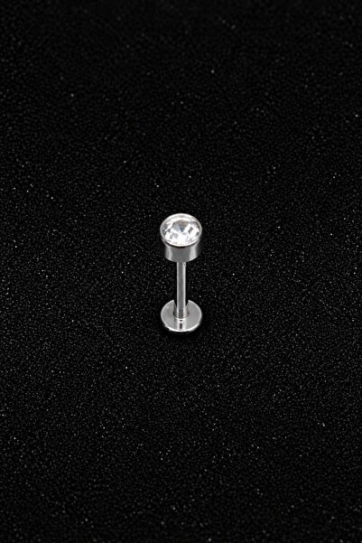 ömay takı Disk Taş 316 l Cerrahi Çelik Labret Piercing