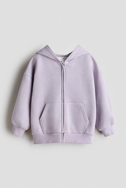H&M هودي بسحاب كبير الحجم