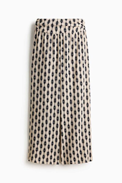 H&M Wide gathered-waist trousers