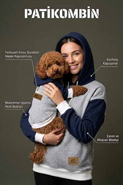 Petolojim Patikombin Dog Outfit - Dog Hoodie (Combination for Small Breeds, M...