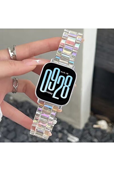 Alstrap Redmi Watch 5 Active/Redmi Watch 5 Lite Uyumlu Şeffaf Hologram Kordon...