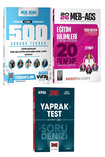 Yediiklim Yayınları 2026 MEB-AGS Eğitim Bilimleri-Türk Milli Eğitim Sistemi-M...
