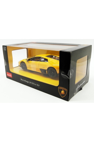 Rastar MASINUTA METALICA LAMBORGHINI MURCIELAGO LP670-4 GALBEN SCARA 1 LA 24
