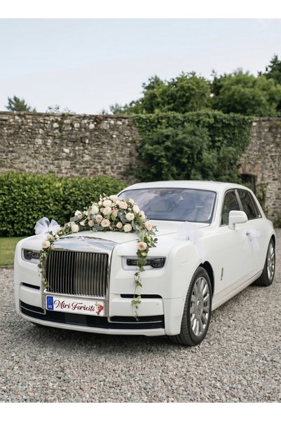 Bello Carino High quality decoration products Set 2 bucăți – Plăcuțe "Just Married" pentru mașină, " Miri Fericiți " , 52x12 cm