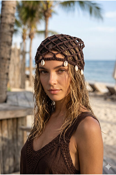 Luminos Butik شبكة شعر بني اللون من نوع Sea Shell HSR2140