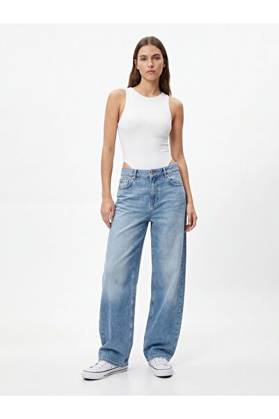 Ltb Larrıe B Narrow Leg Mid Waist Mid Indigo Jean Pants
