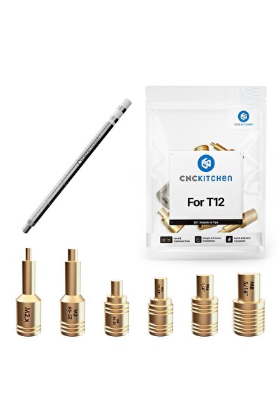 CNC Kitchen Soldering tips cu adaptor T12