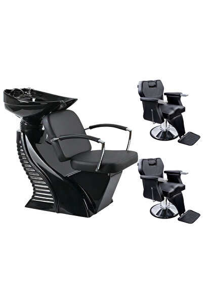 KAREMİ Set mobilier salon- frizerie Yoshimoto scafa Bella + 2 scaune Urban Ba...