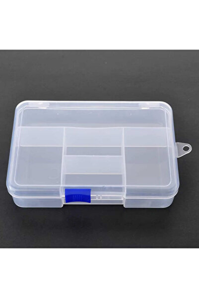 Genel Markalar 5 Bölmeli Şeffaf Plastik Organizer Kutu 14x9.5x3cm Elektronik ...