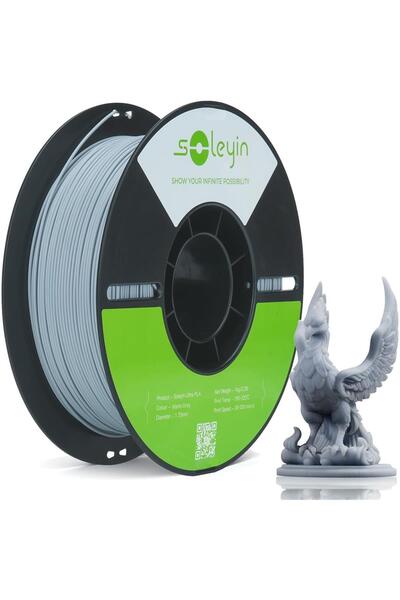 Creality Soleyin Ultra Pla Mat gri Filament 1.75mm 1kg