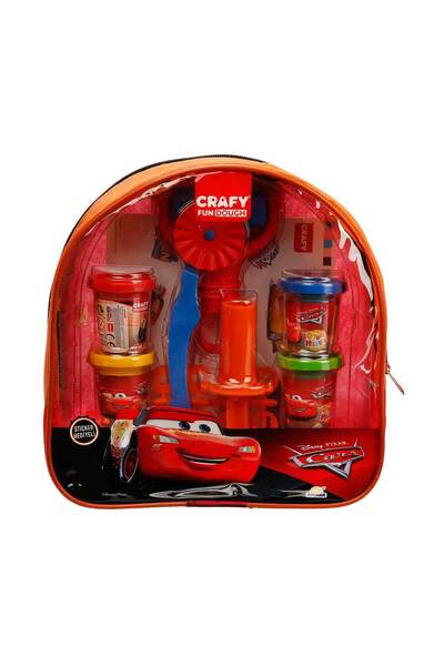 Sunman Crafy Cars Backpack Play Dough Set 200 gr18 Pieces