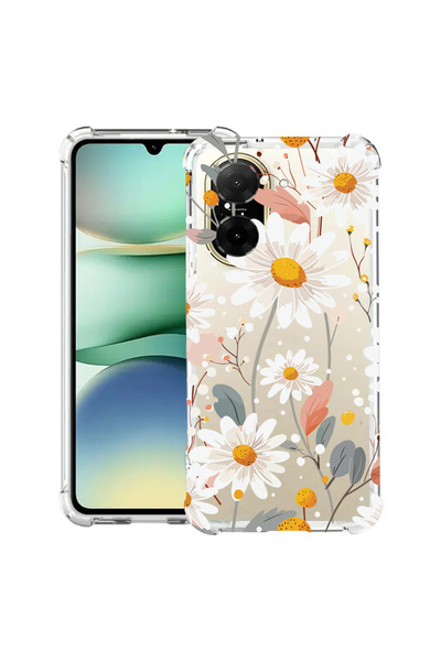 bestcase Αντικραδασμική Θήκη για Xiaomi Redmi A5 (173mm), Φλοράλ - Μαργαρίτα,...