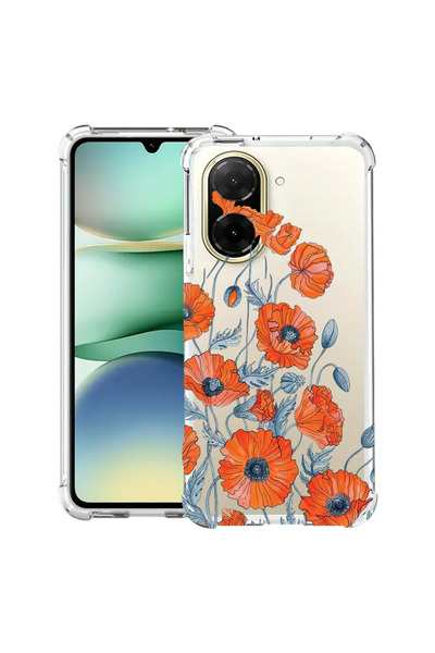 bestcase Αντικραδασμική Θήκη για Xiaomi Redmi A5 (173mm), Φλοράλ - Μινιμαλιστ...