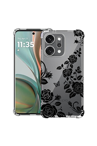 bestcase Husă Antișoc pentru OPPO Reno14, Florală - Trandafir Negru, 2052057 ...