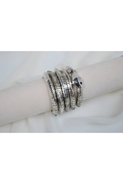 ATELİER TUĞBA Blk525 Snake Shape Wrap Bracelet