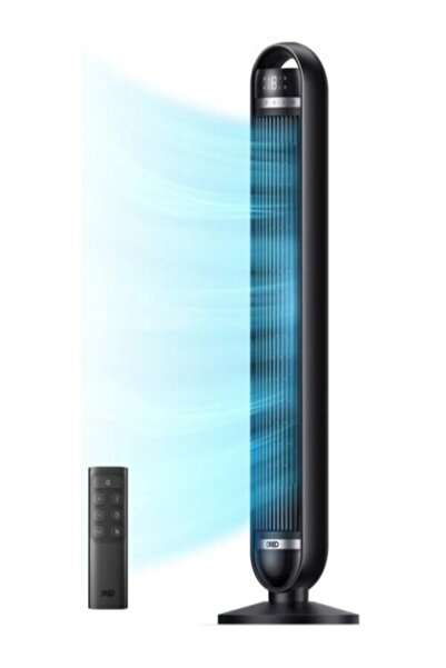 DREO Nomad TF414 Sessiz Kule Tipi Vantilatör WiFi Kumandalı 90° Salınımlı Siyah