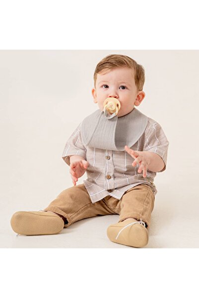 Valia Baby طقم بيبي بوي مكون من 3 قطع مع مريلة