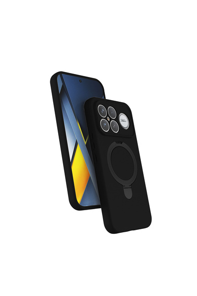 Poco F8 Ultra Case VRDR Samara Cover with M-safe Charging Stand - Black