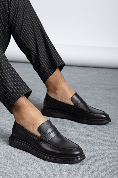 maximoda Piele naturală, 100% piele, pantofi tip loafer fără șireturi