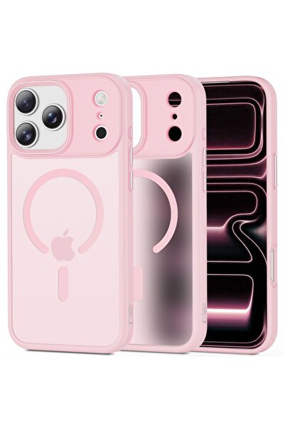 Tech-Protect Husă MagMat MagSafe pentru iPhone 17 Pro Max - Roz Mat