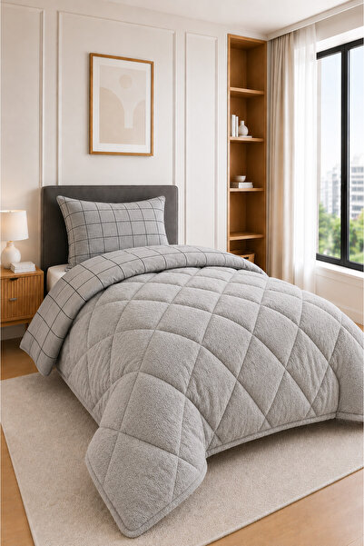 Binna Home Puffy Pamuklu Desenli Çift Taraflı Welsoft 155 x 215 Cm Tek Kişili...