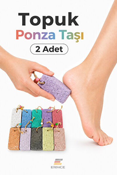ERHCE Topuk Törpüsü için Ayak Topuk Ponza Taşı, Sert Topuğu Yumuşatıcı (Nasır...