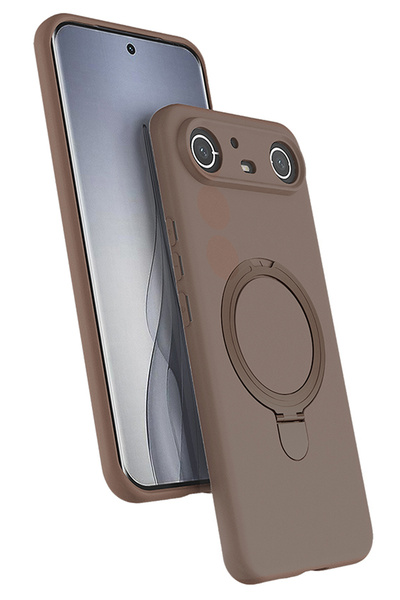 Nezih Case Tecno Spark Slim 5G Uyumlu İçi Kadife Stand Olabilen Halka Yüzüklü...