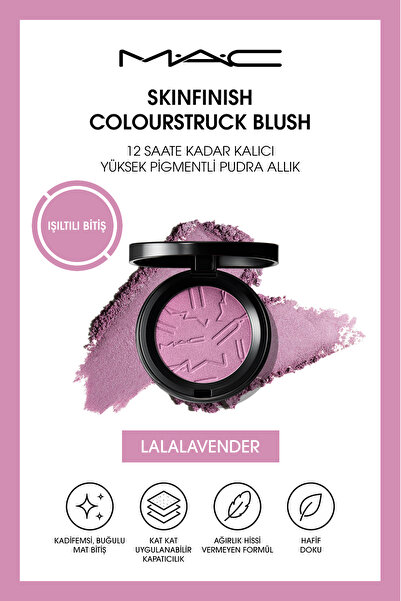 M.A.C Skinfinish Colourstruck Blush 12 Saate Kadar Kalıcı, Yüksek Pigmentli P...
