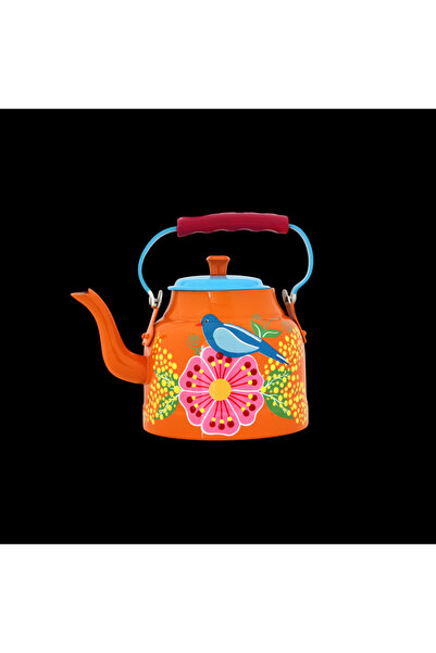 DEDEMİN EMAYELERİ Demlik with Orange Bird