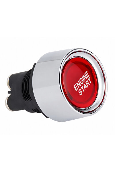Mega Oto Market Universal Araç Start Stop Butonu Kırmızı LED Işıklı Engine St...