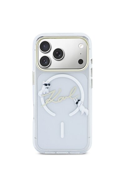 Karl Lagerfeld Husă Choupette MagSafe transparentă pentru iPhone 17 Pro Max