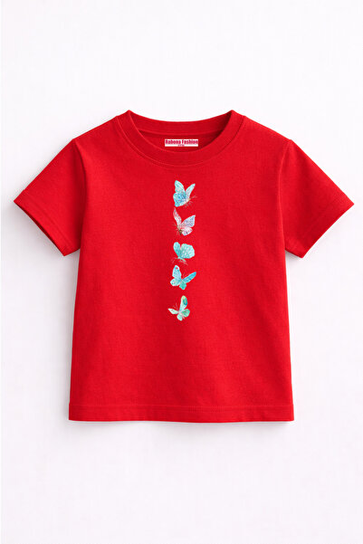 Rabona Fashion Pastel Butterflies Kids T-Shirt
