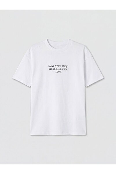 LC Waikiki تي شيرت LCW Kids New York المطبوع للأولاد