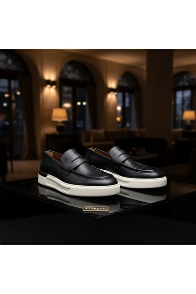 By Barretti SİYAH ALKOLLÜ DERİ LOAFER