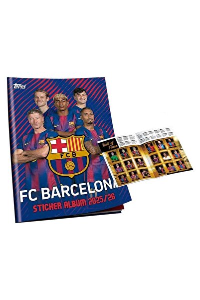 Topps FC Barcelona 2025/2026 Album complet de autocolante – Set de 150 de aut...